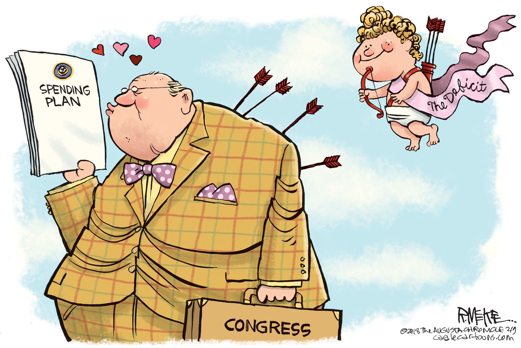 Congress Valentines by Rick McKee, The Augusta Chronicle